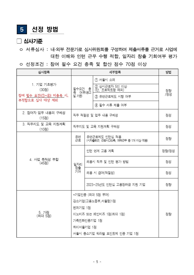 2026년 서울커리업 인턴십 참여기업 2차 모집 공고